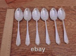 Vintage 38 Pc Silver Plate Faux Bone Cutlery Canteen Set Atkin Bros Sheffield