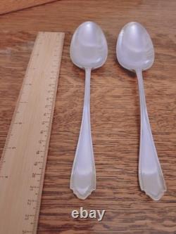 Vintage 38 Pc Silver Plate Faux Bone Cutlery Canteen Set Atkin Bros Sheffield