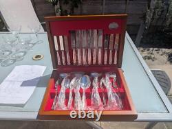 Vintage 38 Piece Silver Plated Canteen of Cutlery for 6 Cooper Ludlam Kings