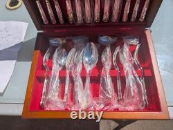 Vintage 38 Piece Silver Plated Canteen of Cutlery for 6 Cooper Ludlam Kings