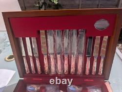 Vintage 38 Piece Silver Plated Canteen of Cutlery for 6 Cooper Ludlam Kings
