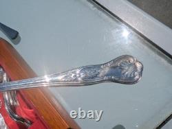 Vintage 38 Piece Silver Plated Canteen of Cutlery for 6 Cooper Ludlam Kings