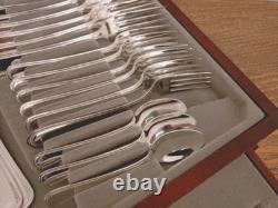 Vintage 44 Pc BEAD PATTERN Silver Plate CUTLERY CANTEEN by Viners of Sheffield