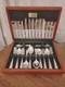 Vintage 44 Pc Silver Plate DU BARRY PATTERN Cutlery Set Roberts & Dore Sheffield