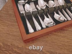 Vintage 44 Pc Silver Plate DU BARRY PATTERN Cutlery Set Roberts & Dore Sheffield