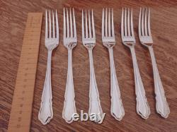 Vintage 44 Pc Silver Plate DU BARRY PATTERN Cutlery Set Roberts & Dore Sheffield