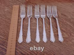 Vintage 44 Pc Silver Plate DU BARRY PATTERN Cutlery Set Roberts & Dore Sheffield