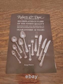 Vintage 44 Pc Silver Plate DU BARRY PATTERN Cutlery Set Roberts & Dore Sheffield