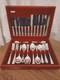 Vintage 44 Pc Silver Plate Du Barry PATTERN Cutlery Canteen by Coopers Sheffield