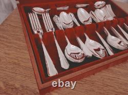 Vintage 44 Pc Silver Plate Du Barry PATTERN Cutlery Canteen by Coopers Sheffield Vintage 44 Pc Silver Plate Du Barry PATTERN Cutlery Canteen by Coopers Sheffield