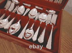 Vintage 44 Pc Silver Plate Du Barry PATTERN Cutlery Canteen by Coopers Sheffield Vintage 44 Pc Silver Plate Du Barry PATTERN Cutlery Canteen by Coopers Sheffield