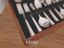 Vintage 44 Pc Silver Plate GRECIAN PATTERN Cutlery Canteen by Coopers Sheffield