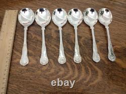 Vintage 44 Pc Silver Plate KINGS PATTERN Cutlery Canteen George Butler Sheffield