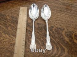 Vintage 44 Pc Silver Plate KINGS PATTERN Cutlery Canteen George Butler Sheffield