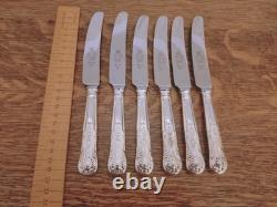 Vintage 44 Pc Silver Plate KINGS PATTERN Cutlery Canteen Set Made in Sheffield