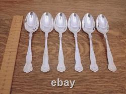 Vintage 44 Pc Silver Plate KINGS PATTERN Cutlery Canteen Set Made in Sheffield