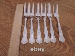 Vintage 44 Piece Silver Plate KINGS PATTERN Cutlery Canteen Made in Sheffield