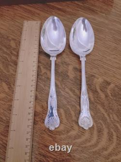 Vintage 44 Piece Silver Plate KINGS PATTERN Cutlery Canteen Made in Sheffield