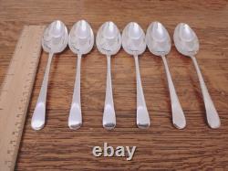 Vintage 46 Pc Silver Plate Faux Bone Cutlery Canteen Latham & Owen Sheffield