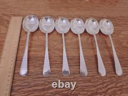 Vintage 46 Pc Silver Plate Faux Bone Cutlery Canteen Latham & Owen Sheffield