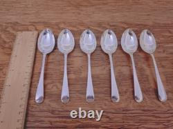 Vintage 46 Pc Silver Plate Faux Bone Cutlery Canteen Latham & Owen Sheffield