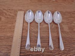 Vintage 46 Pc Silver Plate Faux Bone Cutlery Canteen Latham & Owen Sheffield