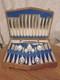 Vintage 47 Pc Silver Plate Faux Bone CUTLERY CANTEEN Made in Sheffield 1950s