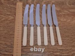 Vintage 47 Pc Silver Plate Faux Bone CUTLERY CANTEEN Made in Sheffield 1950s