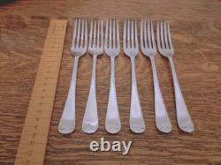 Vintage 47 Pc Silver Plate Faux Bone CUTLERY CANTEEN Made in Sheffield 1950s