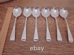 Vintage 47 Pc Silver Plate Faux Bone CUTLERY CANTEEN Made in Sheffield 1950s