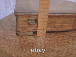 Vintage 47 Pc Silver Plate Faux Bone CUTLERY CANTEEN Made in Sheffield 1950s