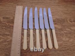 Vintage 48Pc SILVER PLATE Faux Bone CUTLERY CANTEEN A E Poston Sheffield 1950s