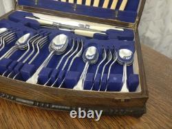 Vintage 48 Piece ART DECO EPNS CUTLERY CANTEEN Arthur Price Sheffield 1930s