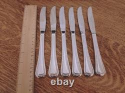 Vintage 50 Pc BEAD PATTERN Silver Plate CUTLERY CANTEEN Oneida Community Plate