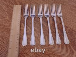 Vintage 50 Pc BEAD PATTERN Silver Plate CUTLERY CANTEEN Oneida Community Plate