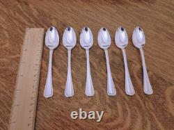 Vintage 50 Pc BEAD PATTERN Silver Plate CUTLERY CANTEEN Oneida Community Plate