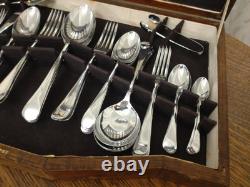 Vintage 54 Piece ART DECO EPNS CUTLERY CANTEEN Made in Sheffield 1932