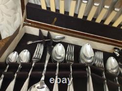 Vintage 54 Piece ART DECO EPNS CUTLERY CANTEEN Made in Sheffield 1932