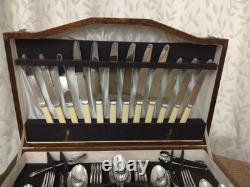Vintage 54 Piece ART DECO EPNS CUTLERY CANTEEN Made in Sheffield 1932