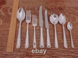 Vintage 56 Piece 8 Setting Silver Plate Cutlery Canteen Set Rodd of Sheffield