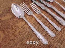 Vintage 56 Piece 8 Setting Silver Plate Cutlery Canteen Set Rodd of Sheffield