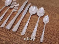 Vintage 56 Piece 8 Setting Silver Plate Cutlery Canteen Set Rodd of Sheffield