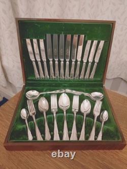 Vintage 58 Pc Silver Plate DU BARRY Pattern CUTLERY CANTEEN Made in Sheffield