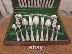 Vintage 58 Pc Silver Plate DU BARRY Pattern CUTLERY CANTEEN Made in Sheffield