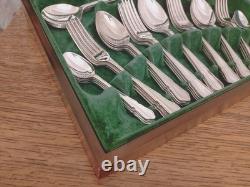Vintage 58 Pc Silver Plate DU BARRY Pattern CUTLERY CANTEEN Made in Sheffield