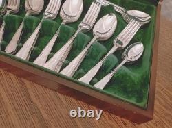 Vintage 58 Pc Silver Plate DU BARRY Pattern CUTLERY CANTEEN Made in Sheffield