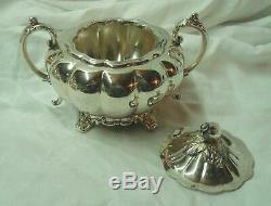 Vintage 5pc. Community MELON Silverplate Tea/Coffee Service Set, Original Tray. NR