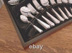 Vintage 60 Pc GRECIAN PATTERN Silver Plate CUTLERY CANTEEN Geo Butler Sheffield