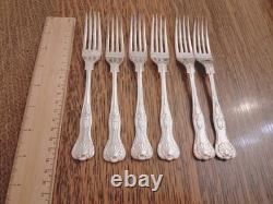Vintage 67 Piece Silver Plate KINGS PATTERN Cutlery Canteen by Coopers Sheffield