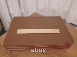 Vintage 67 Piece Silver Plate KINGS PATTERN Cutlery Canteen by Coopers Sheffield